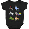 unicorn funny Baby Bodysuit