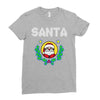 santa christmas Ladies Fitted T-Shirt