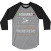 aquarius christmas ugly sweater 3/4 Sleeve Shirt