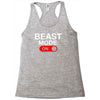 beast mode activated Racerback Tank