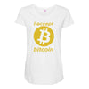 bitcoin Maternity Scoop Neck T-shirt