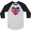 england flag 3/4 Sleeve Shirt