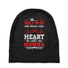 There's This Boy Who Stole My Heart He Calls Me Momma Baby Beanies
