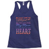 my mom is in heaven forever Racerback Tank