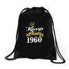 kings are born in 1960 Drawstring Bags