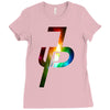jake paul colorful galaxy Ladies Fitted T-Shirt