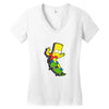 skater bart Women's V-Neck T-Shirt