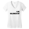 i like halloween day Women's V-Neck T-Shirt