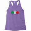 bat man mexican flag mexico logo Racerback Tank