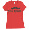 mustache Ladies Fitted T-Shirt