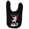 UNICORN ARE BORN IN MAY Baby Bibs