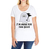 im here for the boos (2) Ladies Curvy T-Shirt