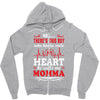 There's This Boy Who Stole My Heart He Calls Me Momma Zipper Hoodie