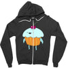 funny cartoon Zipper Hoodie