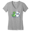 mallow titan Women's V-Neck T-Shirt