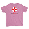 resident evil logo umbrella corporation zombie videogames Youth Tee