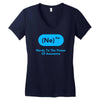 nerdy to the power of awesome Women's V-Neck T-Shirt