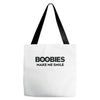 boobies make me smile Tote Bags