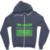 delorean trail Zipper Hoodie
