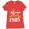 kings are born in 1985 Ladies Fitted T-Shirt