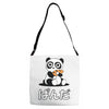 panda surprise Adjustable Strap Totes