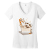 the dude abides Women's V-Neck T-Shirt