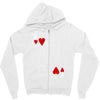 king of hearts playing card Zipper Hoodie