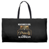 november  girl is a perfect combination of princess and warrior Weekender Totes