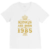 kings are born in 1985 V-Neck Tee