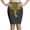 tribal print elephant geometric gold animals cool Pencil Skirts