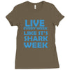 shark week live every week Ladies Fitted T-Shirt