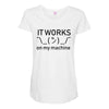 my machine Maternity Scoop Neck T-shirt