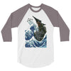 kaiju wave 3/4 Sleeve Shirt
