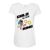 gold all in my ring Maternity Scoop Neck T-shirt