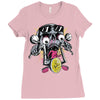 skull biker Ladies Fitted T-Shirt