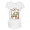 bacon2 Maternity Scoop Neck T-shirt