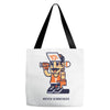 never surrender Tote Bags