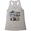 coffee cat Racerback Tank
