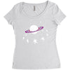 Saturn Swing Women's Triblend Scoop T-shirt