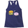 cheeseburger pranks doughnut Racerback Tank