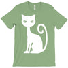 white cat funny T-Shirt