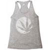 cannabis fingerprinting (white) Racerback Tank
