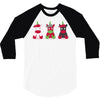 Three Cute But Angry Unicorn 3/4 Sleeve Shirt