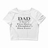 dad a sons first hero Crop Top