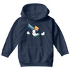 mighty hero atop a chicken Youth Hoodie