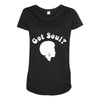 got soul funny retro funk disco afro 70s boogie soul new york Maternity Scoop Neck T-shirt