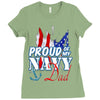 navy dad Ladies Fitted T-Shirt