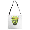 no brain no gain Adjustable Strap Totes