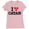 i love board games! Ladies Fitted T-Shirt