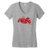 akira inspired bike motorbike Women's V-Neck T-Shirt